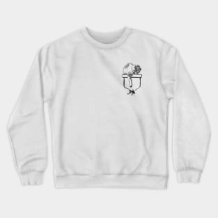 pocket chat fish Crewneck Sweatshirt